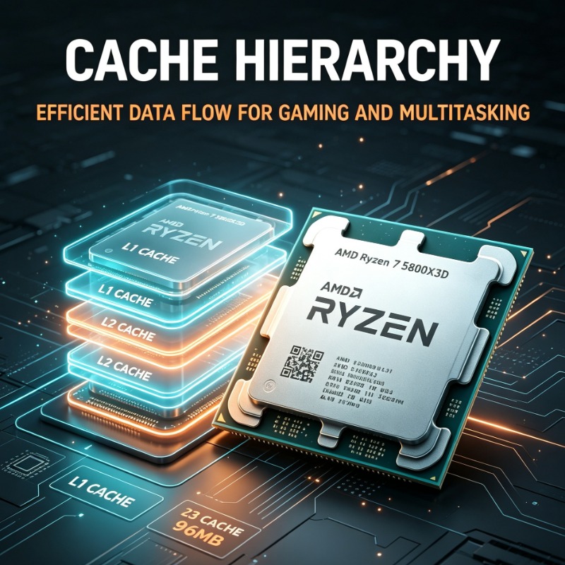 Pc Gaming Amd Ryzen 7 - Prosesor Gaming PC Ryzen 7 5800X3D