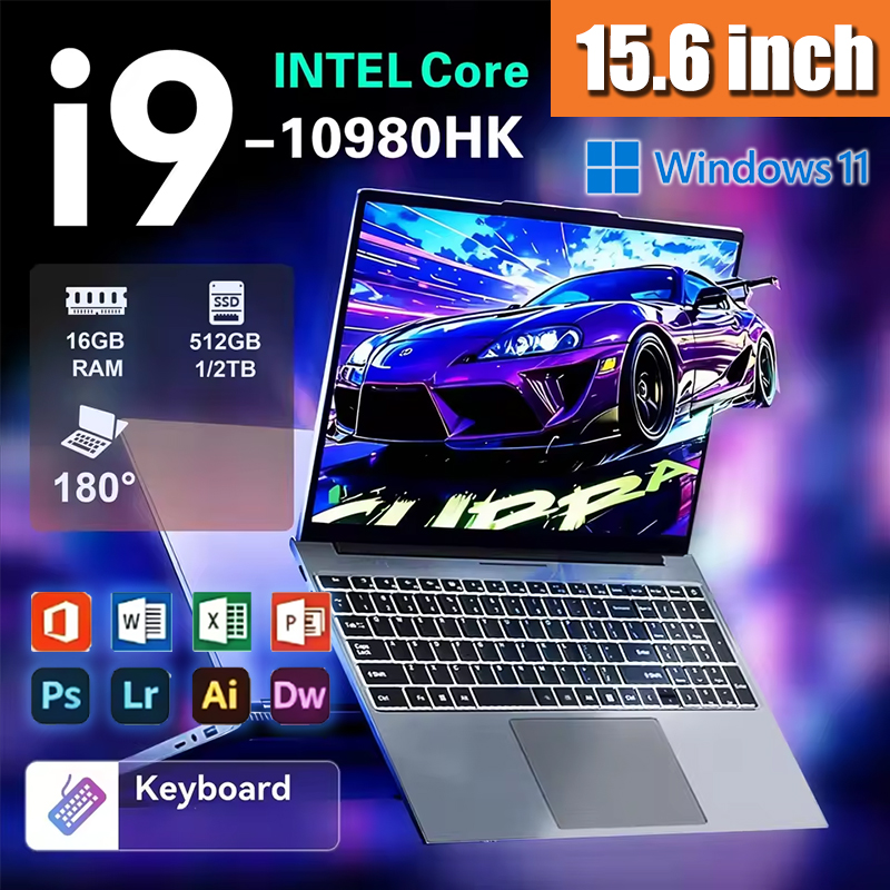 Pc Gaming New - Laptop Portabel Intel N95 15.6 inci