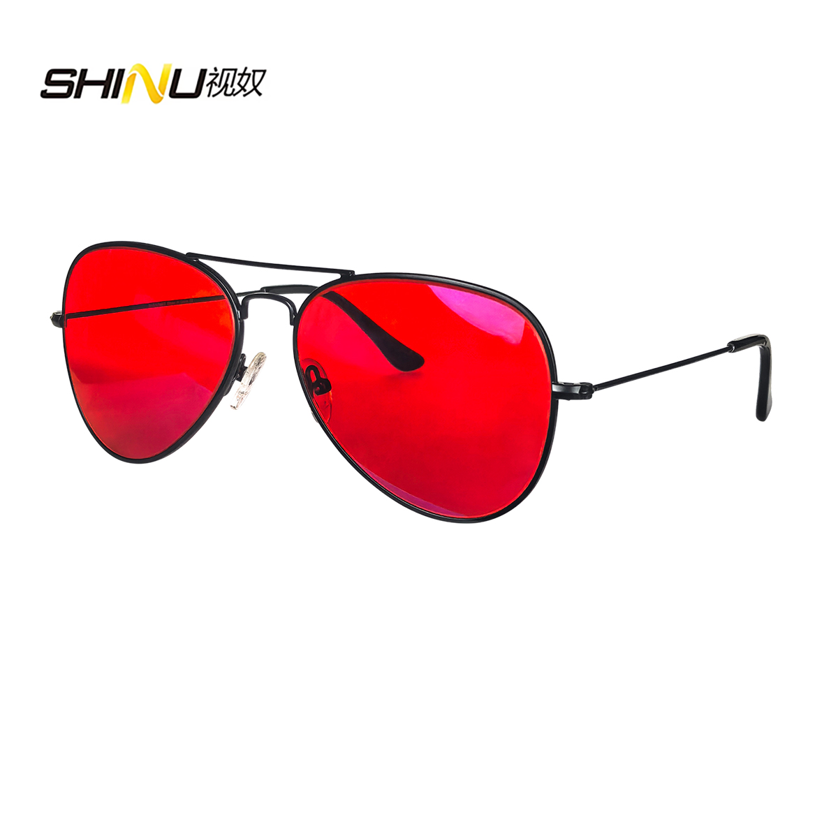 Gaming Glasses Blue Light - SHINU Kacamata Lensa Merah Kacamata Lensa