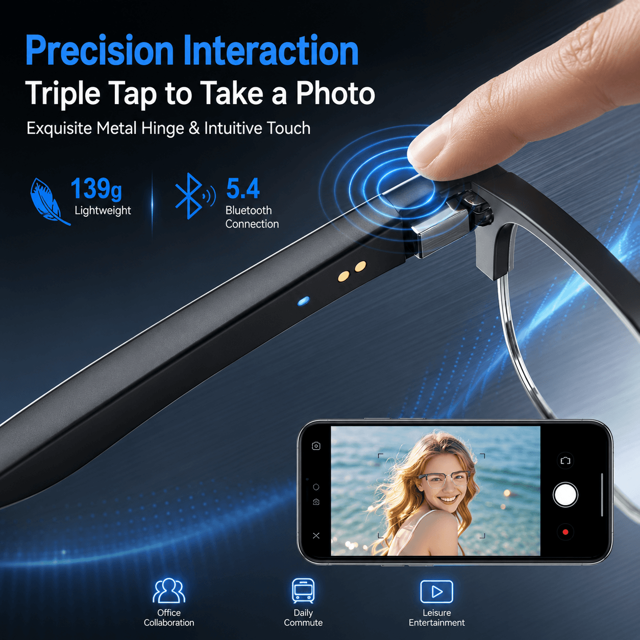Kacamata Pintar Bluetooth AIMB - Gaming Glasses Blue Light ulasan dan harga
