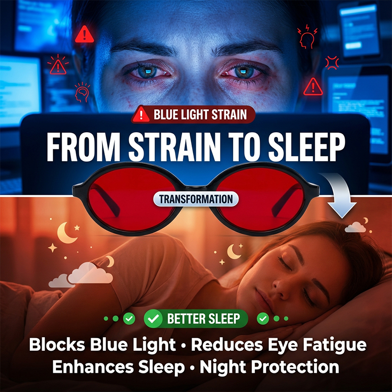 Kacamata Oval Anti Cahaya Biru - Gaming Glasses Blue Light ulasan dan harga
