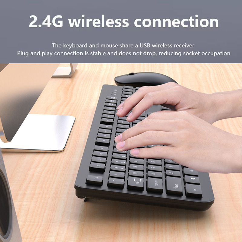 Set Mouse Keyboard Nirkabel 2. - Pc Gaming Set ulasan dan harga