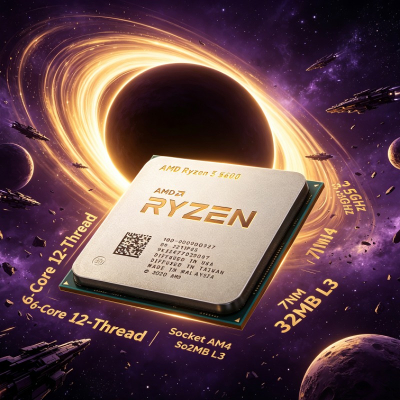 Ryzen 5 5600 6-Core 12-Thread  - Pc Gaming Cpu ulasan dan harga