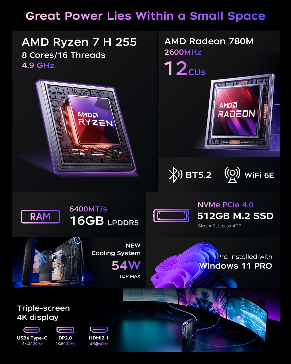 KAMRUI Gaming Mini PC Ryzen 7  - Pc Gaming Amd Ryzen 7 ulasan dan harga