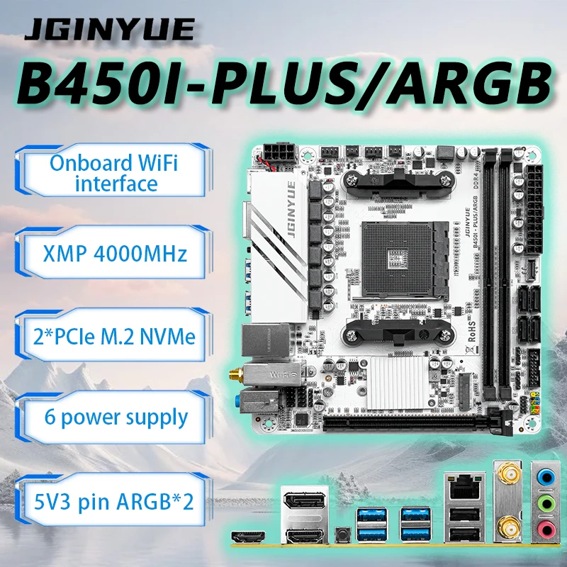 Set Motherboard JGINYUE B450 I - Pc Gaming Set ulasan dan harga