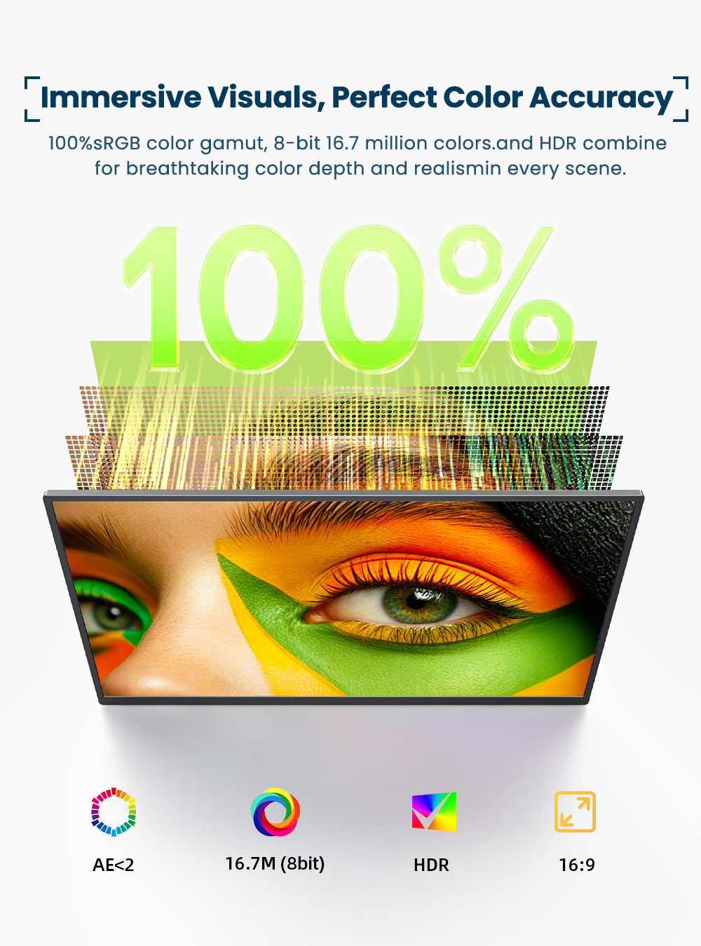 Monitor Portabel EVICIV 4K Lay - Pc Gaming Video ulasan dan harga